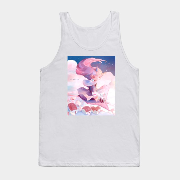 Above the World Tank Top by Miya Gu Art